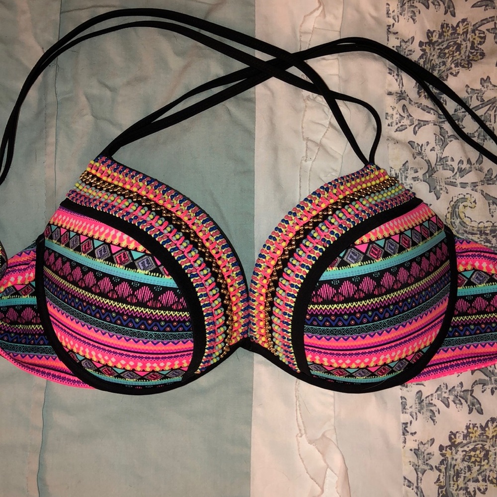 Multicolor Padded Bikini Top